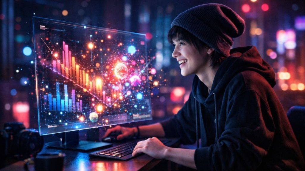 Symbolbild: KI-gestütztes Webdesign zu Was braucht ein viraler Post?